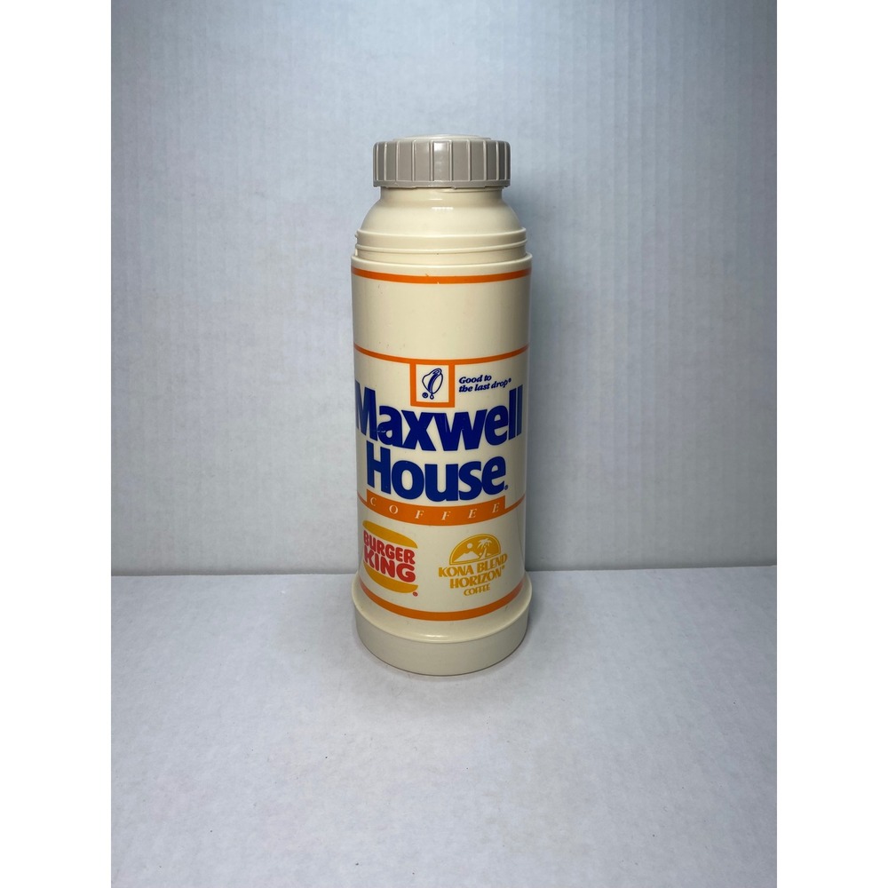 Vintage Thermos Maxwell House Burger King Kona Blend Coffee Hawaii No Cup